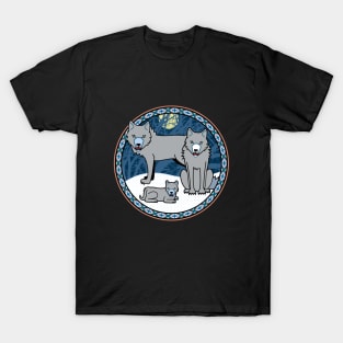 Cunning Gray Wolf Pack T-Shirt